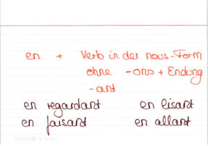 Die Bildung und Verwendung des Gérondif im Französischen
